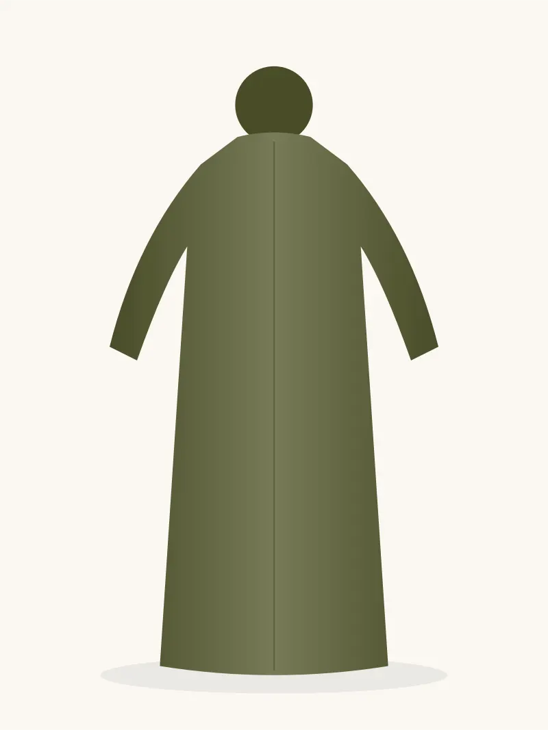 عباية الحزام المحددة